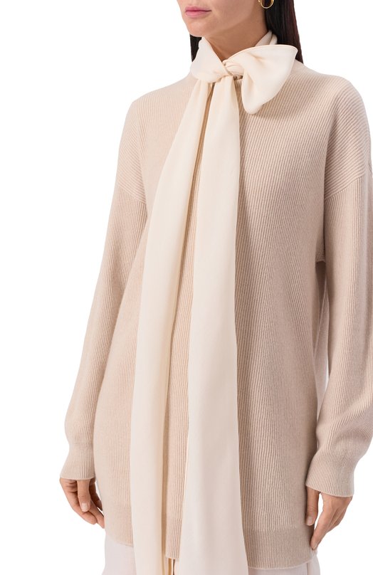 Кашемировое платье Brunello Cucinelli M12213A94 Кремовый  M12213A94 Фото 5