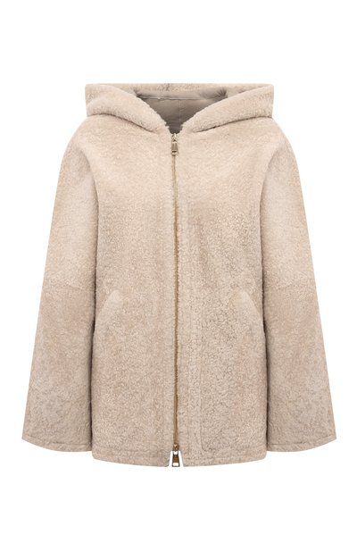 Женская дубленка из овчины MANZONI24, арт. 24M1221-S23N