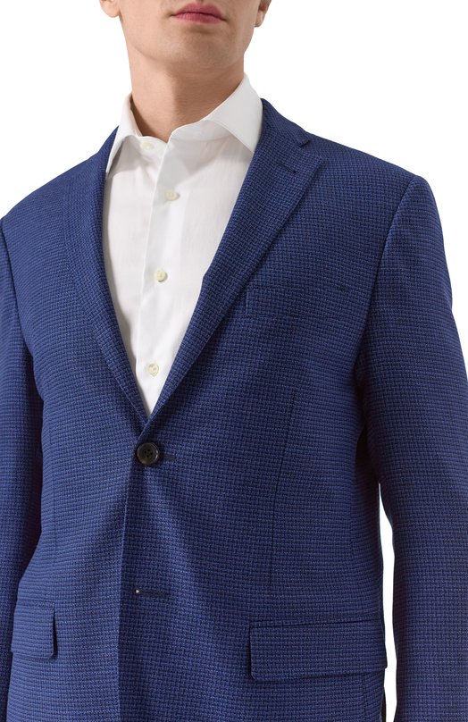 Шерстяной пиджак Corneliani 25X005-2516511 Синий  25X005-2516511 Фото 7