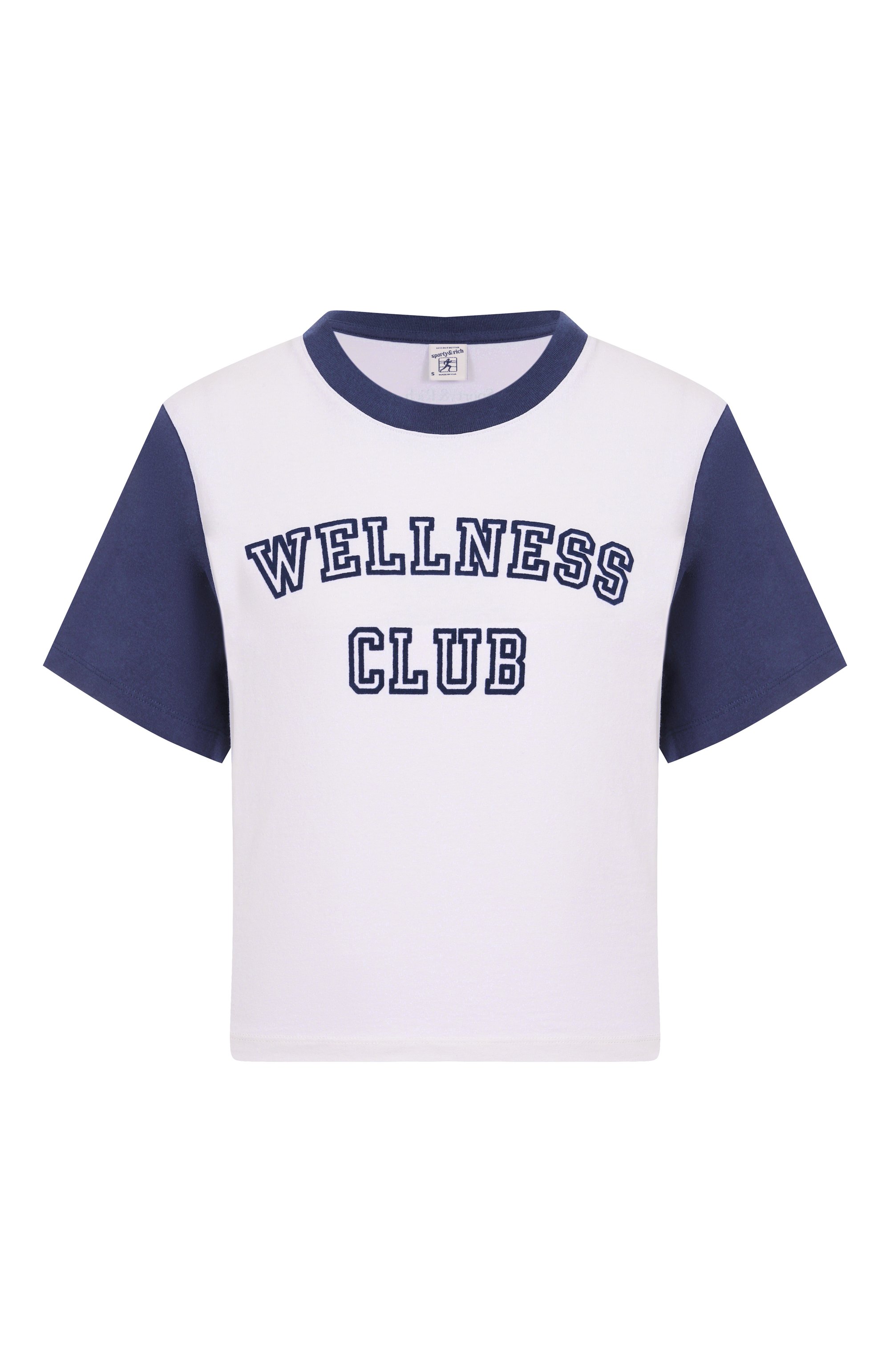 Хлопковая футболка SPORTY AND RICH, арт. T0044508010WH01, фото 1