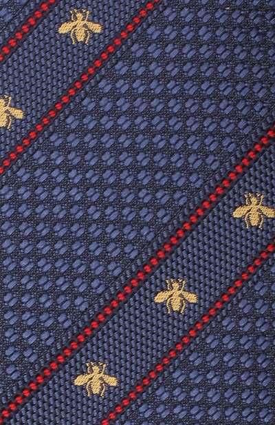 Шелковый галстук GUCCI синего цвета по цене 28800 руб., арт. 451528/4E002, фото 3 Шелковый галстук GUCCI, арт. 451528/4E002, фото 3