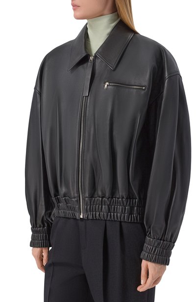 Кожаный бомбер JIL SANDER, арт. J02SW0048/J07187, фото 3