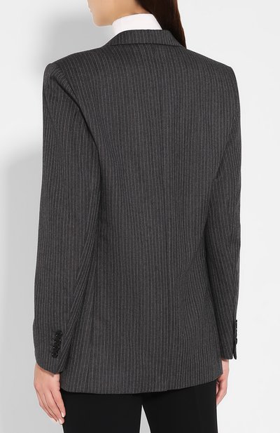 Шерстяной жакет DRIES VAN NOTEN серого цвета по цене 78850 руб., арт. 192-10404-8182, фото 4 Шерстяной жакет DRIES VAN NOTEN, арт. 192-10404-8182, фото 4