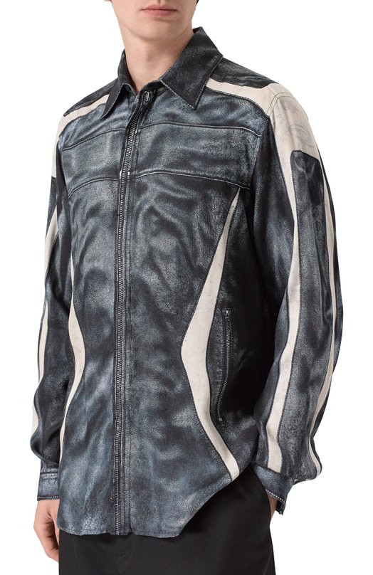 Рубашка из вискозы Diesel A21016/0BMCZ Серый  A21016/0BMCZ Фото 3