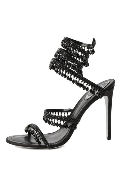 Текстильные босоножки chandelier 105 RENE CAOVILLA, арт. C12535-105/R001, фото 4