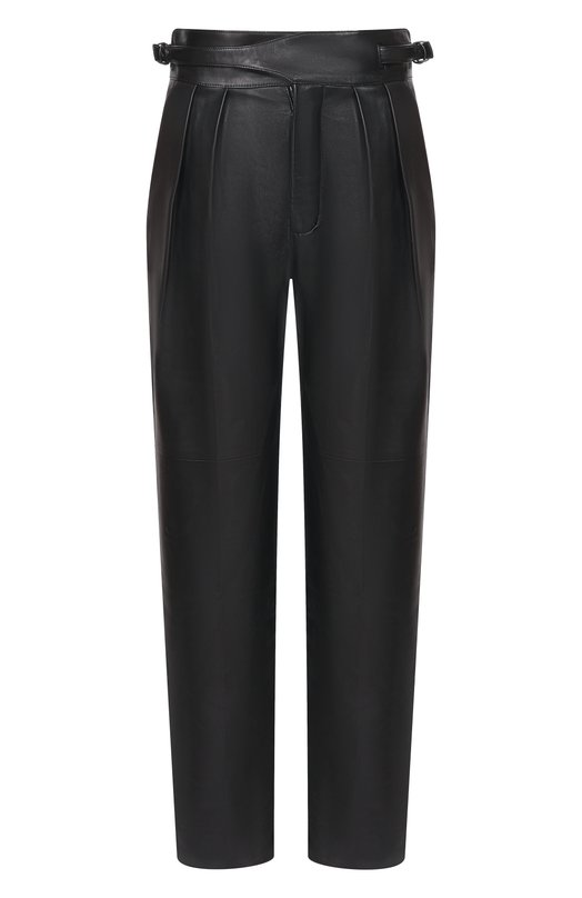 Кожаные брюки Saint Laurent 858508/Y50A2 Чёрный 858508/Y50A2