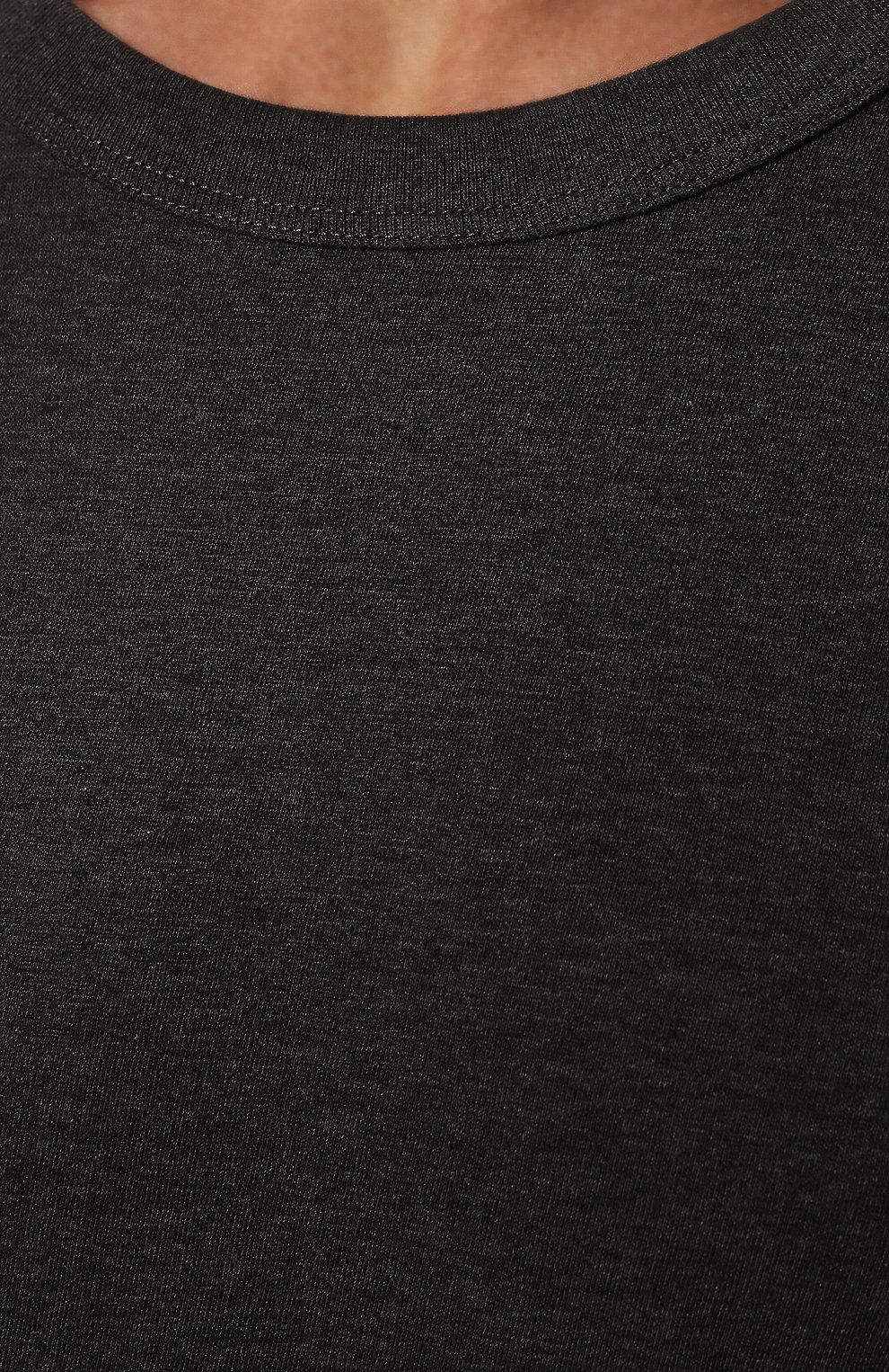 Хлопковая футболка DOLCE & GABBANA темно-серого цвета по цене 39050 руб., арт. G8HI7T/FU7EQ, фото 5 Хлопковая футболка DOLCE & GABBANA, арт. G8HI7T/FU7EQ, фото 5