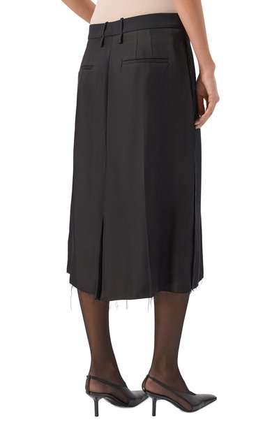 Комбинированная юбка JIL SANDER черного цвета по цене 169500 руб., арт. J02MA0332/J40002, фото 4 Комбинированная юбка JIL SANDER, арт. J02MA0332/J40002, фото 4