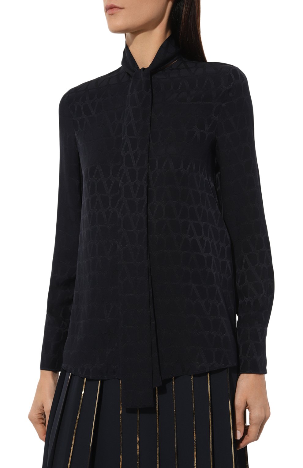 Шелковая блузка VALENTINO, арт. 5B3AB5T77TK, фото 3