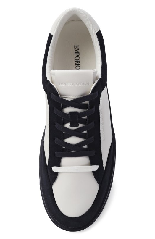 Кожаные кеды Emporio Armani EM004784/AF23198 Белый  EM004784/AF23198 Фото 5