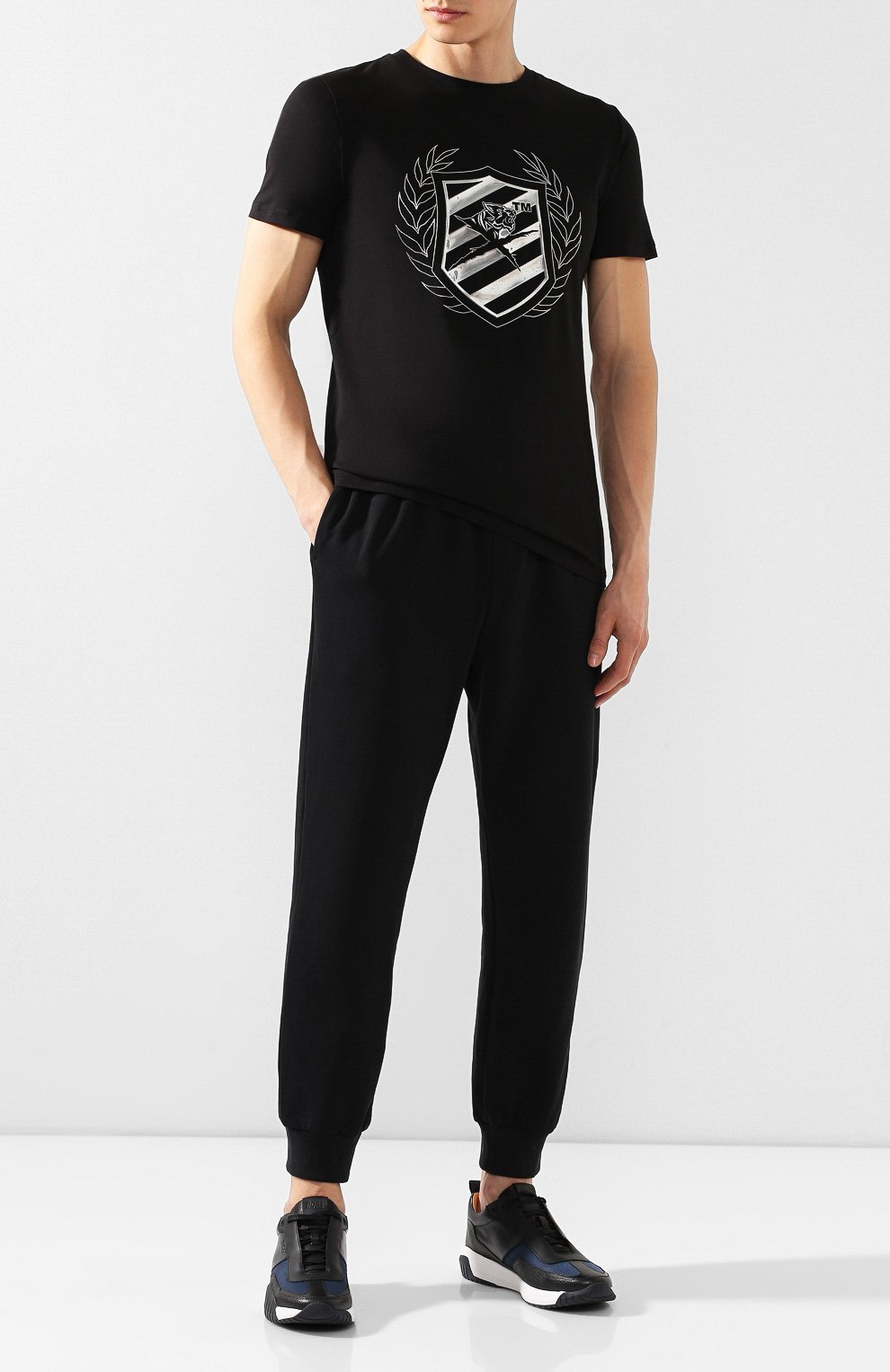 Кожаные кроссовки BOSS, арт. 50407528, фото 2