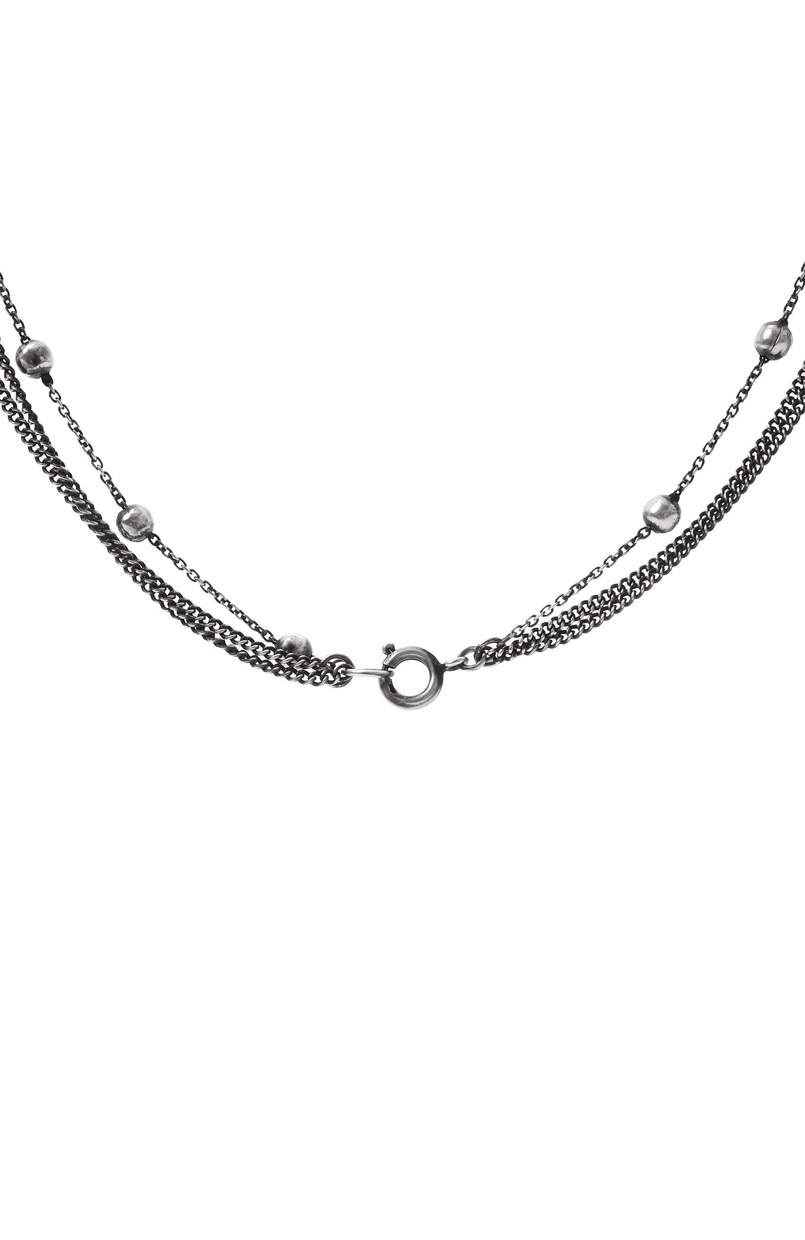 Колье ANN DEMEULEMEESTER серебряного цвета по цене 182500 руб., арт. B0014112/0T018, фото 4 Колье ANN DEMEULEMEESTER, арт. B0014112/0T018, фото 4
