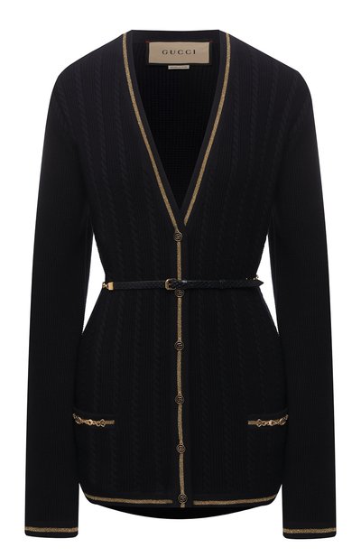 Женский кардиган из шерсти и хлопка GUCCI, арт. 653329/XKBV0
