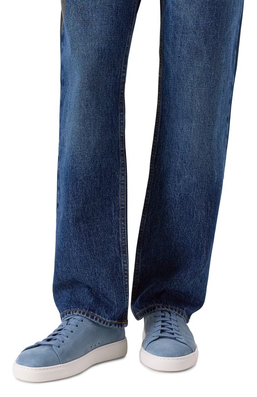 Кеды из нубука H`D`S`N Baracco TH0MAS.7*/R0DE0 Голубой  TH0MAS.7*/R0DE0 Фото 3