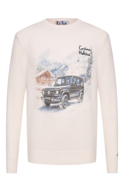 Мужской джемпер из шерсти и вискозы MC2 SAINT BARTH, арт. HER0022-01580I/HER0N PRINT