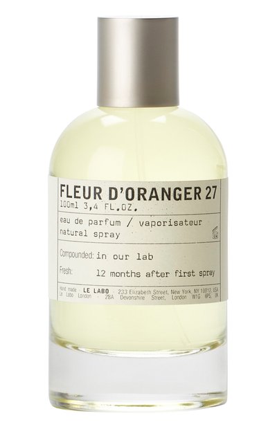Мужской парфюмерная вода fleur d'oranger 27 (100ml) LE LABO, арт. 811901022929