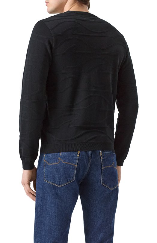 Хлопковый джемпер Paul&Shark 25411519 Чёрный  25411519 Фото 4