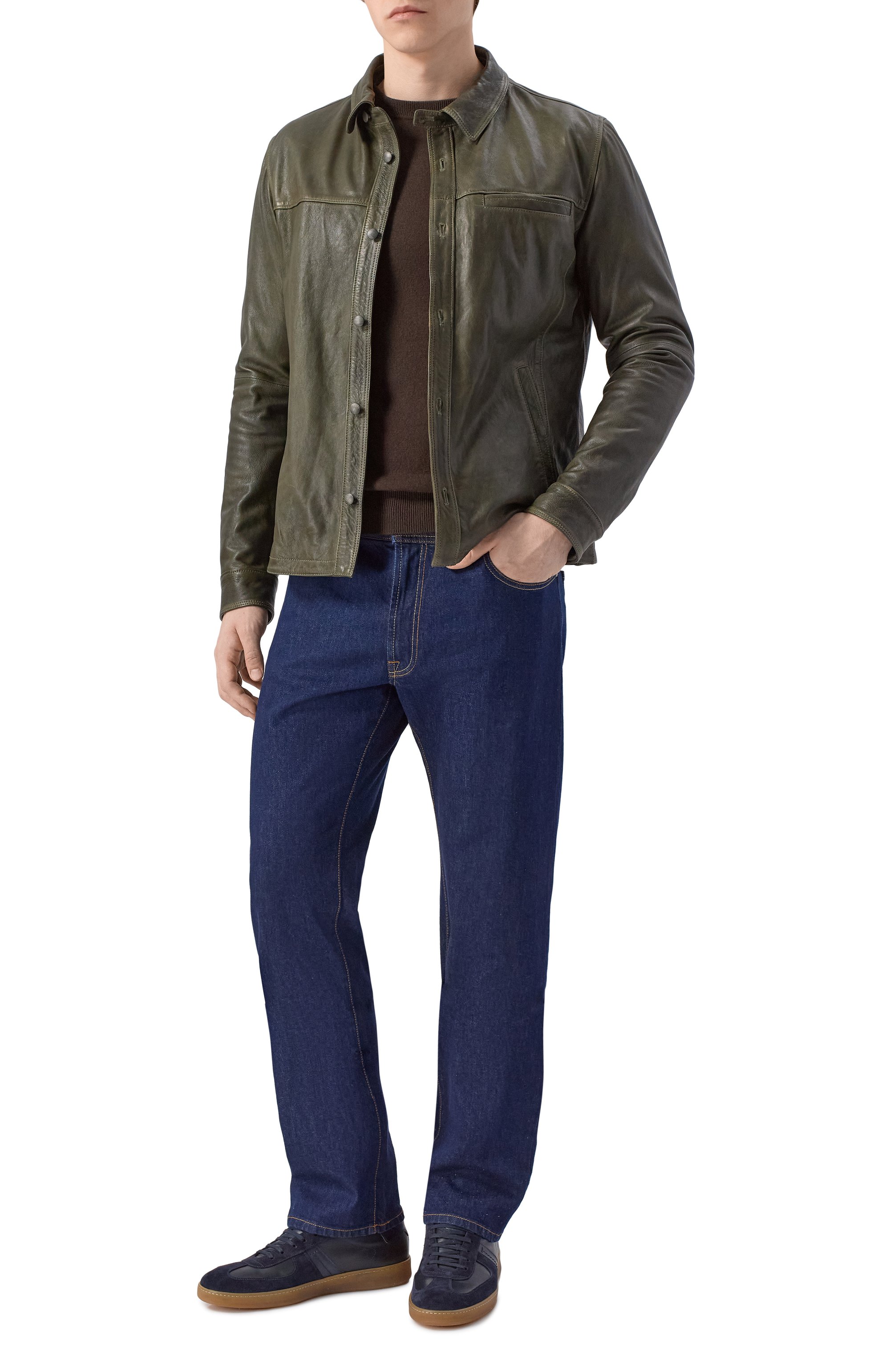 Кожаная куртка-рубашка GIMO'S, арт. 6S20.J.180.64V.TRF/CI, фото 2