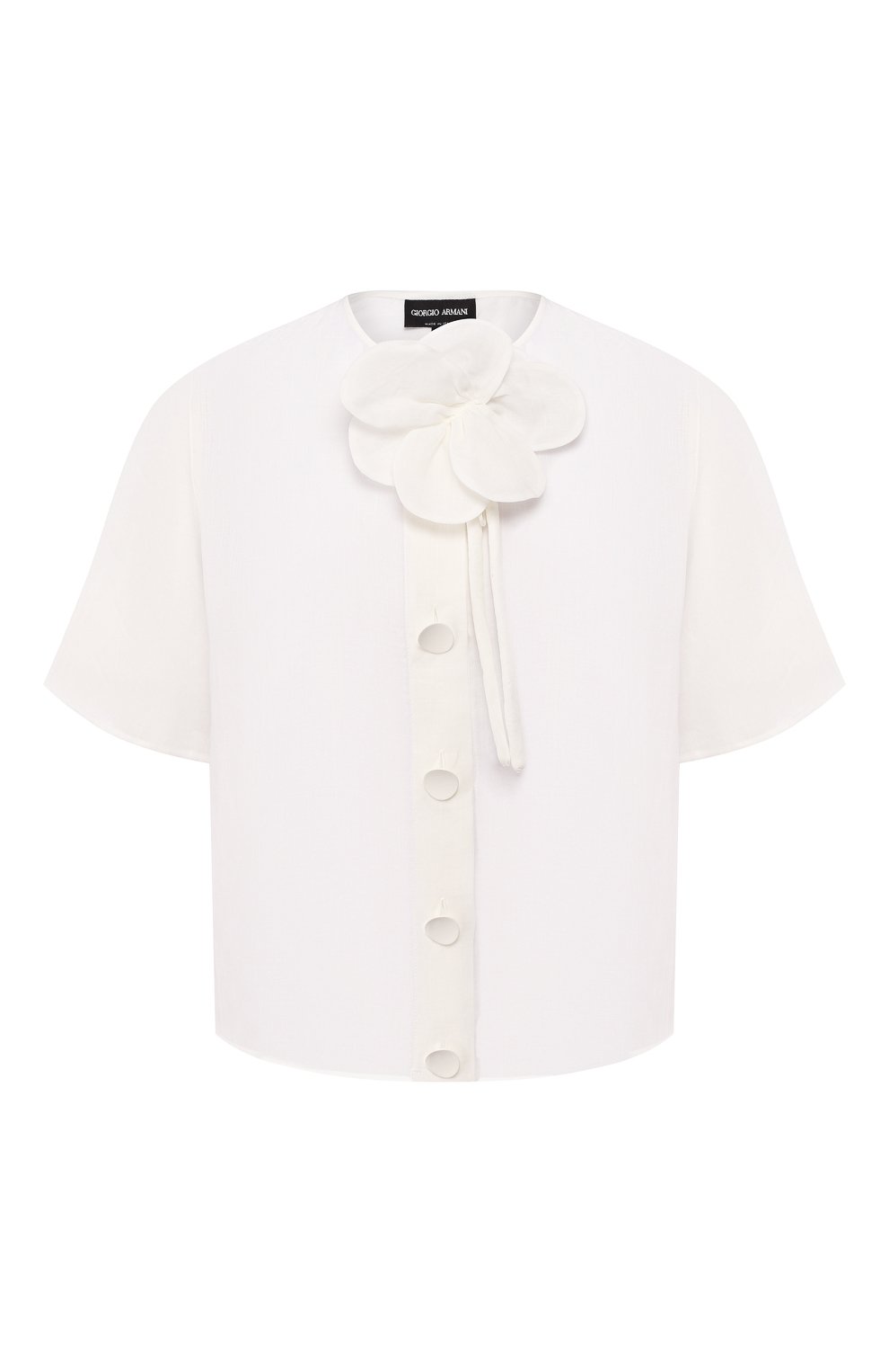 Блузка GIORGIO ARMANI белого цвета по цене 134500 руб., арт. 9SHCCZ24/TZ307, фото 1 Блузка GIORGIO ARMANI, арт. 9SHCCZ24/TZ307, фото 1
