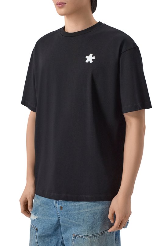 Хлопковая футболка Comme des Fuckdown CFABM01901 Чёрный  CFABM01901 Фото 3