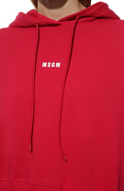 Хлопковое худи MSGM, арт. 3341MDM509 227799, фото 5