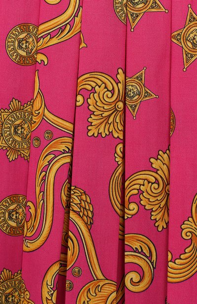Плиссированная юбка из хлопка VERSACE, арт. YC000092/A232758/4A-6A, фото 3