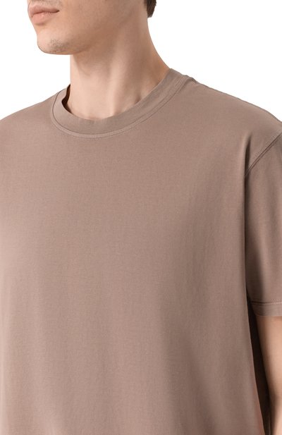 Хлопковая футболка PAUL&SHARK темно-бежевого цвета по цене 19950 руб., арт. 25411006, фото 5 Хлопковая футболка PAUL&SHARK, арт. 25411006, фото 5