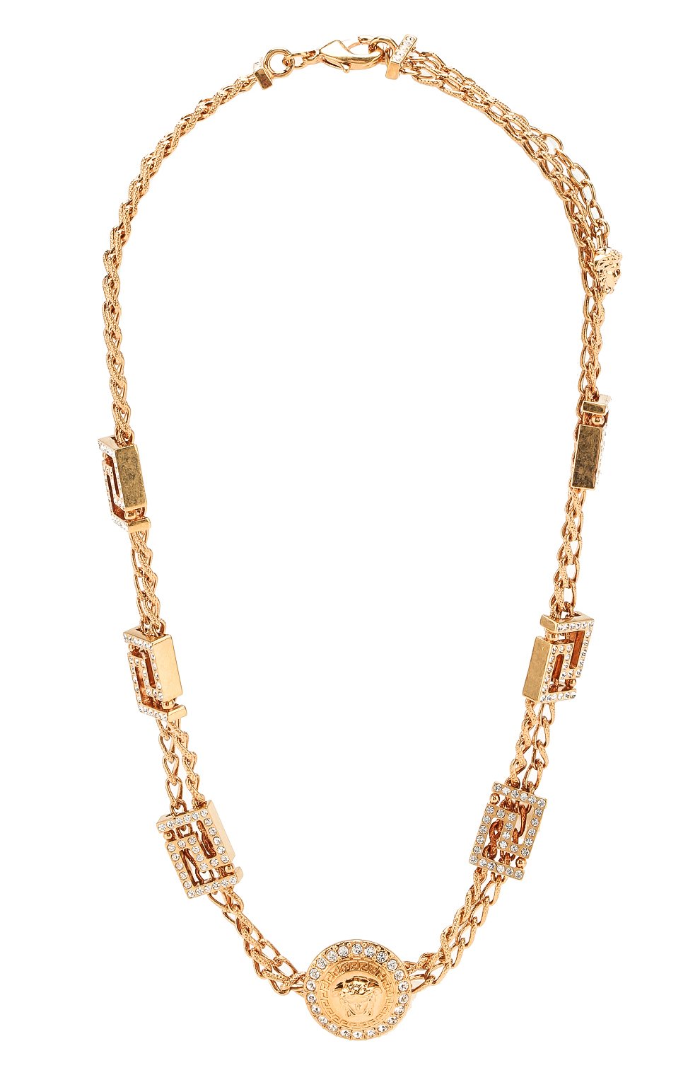 Колье greca VERSACE золотого цвета по цене 138000 руб., арт. DG1H294/DJMX, фото 1 Колье greca VERSACE, арт. DG1H294/DJMX, фото 1