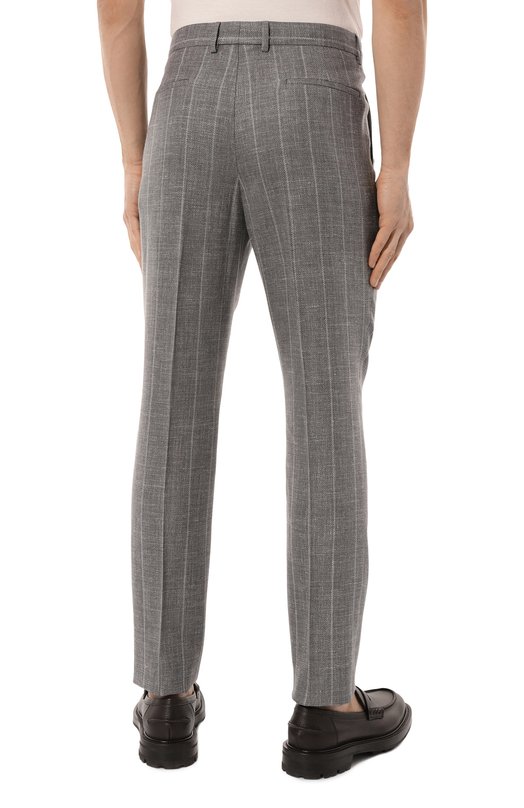 Костюм из шерсти и шелка Brunello Cucinelli MY432LDWH Серый  MY432LDWH Фото 5