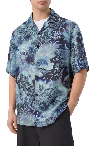 Рубашка из вискозы OFF-WHITE, арт. 0MGG01FS26FAB00B, фото 3