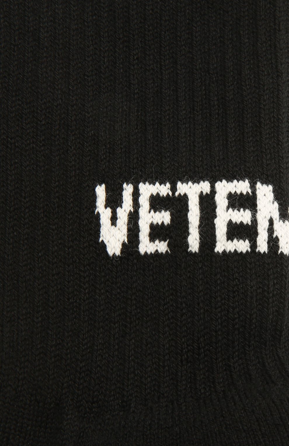 Хлопковые носки VETEMENTS черного цвета по цене 11450 руб., арт. UA52S0200B 2906/W, фото 2 Хлопковые носки VETEMENTS, арт. UA52S0200B 2906/W, фото 2