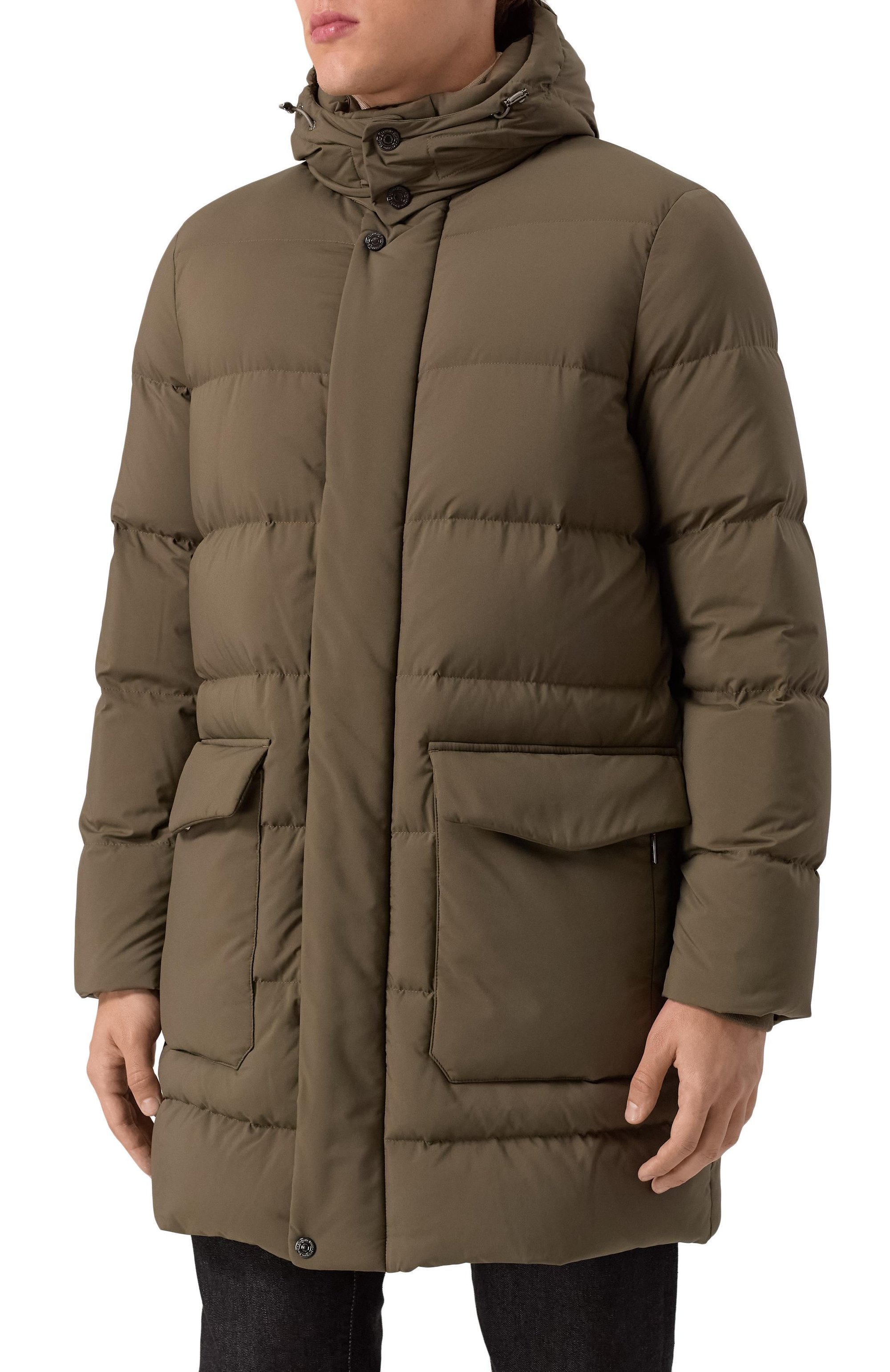 Пуховик STEFANO RICCI хаки цвета по цене 546000 руб., арт. M6J5300200/PL001H/60, фото 3 Пуховик STEFANO RICCI, арт. M6J5300200/PL001H/60, фото 3