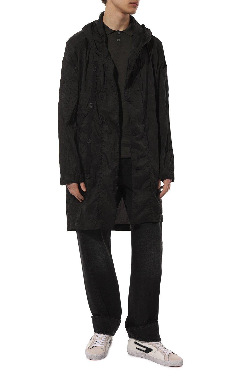 Поло из хлопка и вискозы TRANSIT хаки цвета по цене 31300 руб., арт. CFUTRT9442, фото 2 Поло из хлопка и вискозы TRANSIT, арт. CFUTRT9442, фото 2