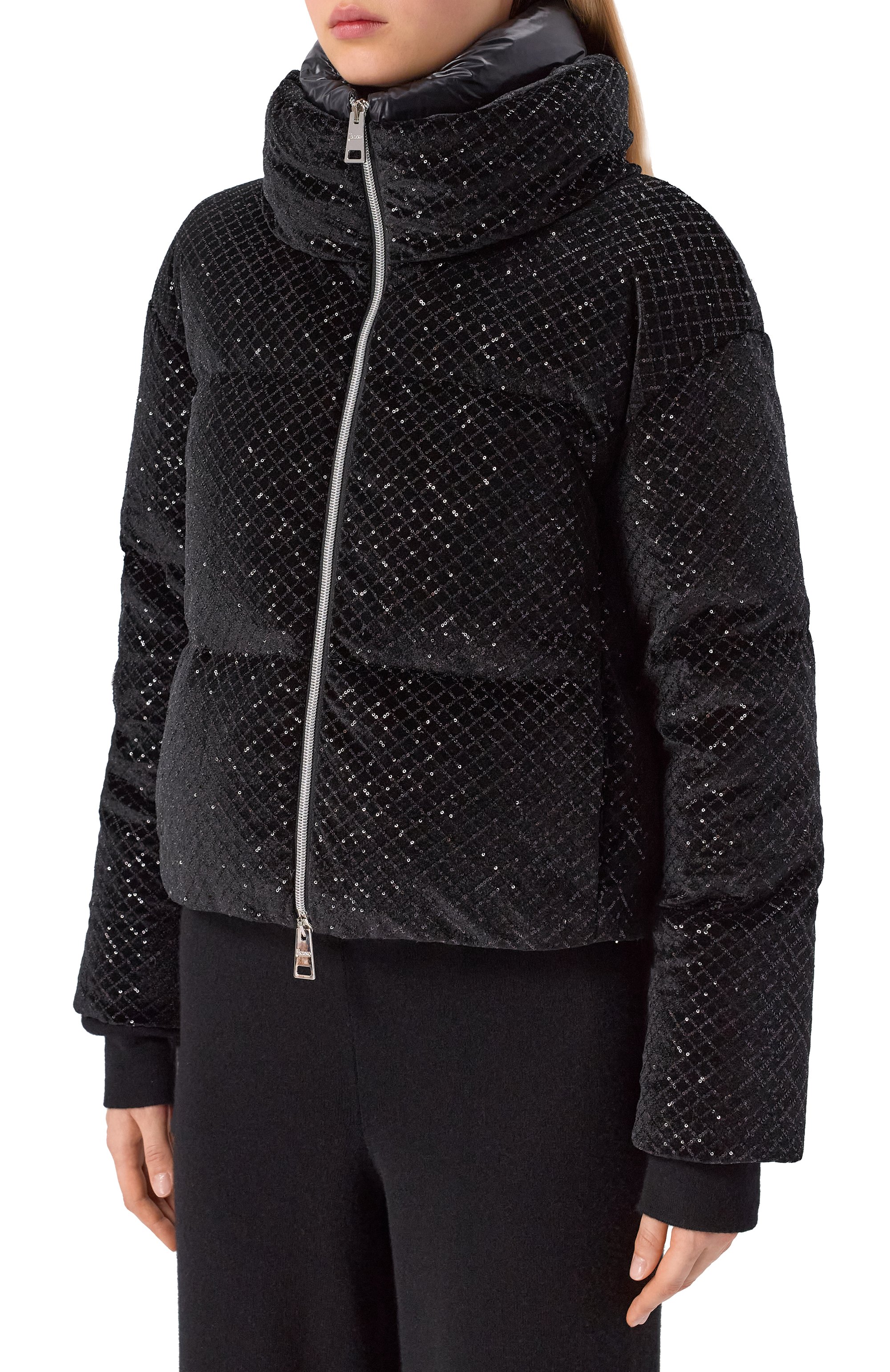 Пуховик с отделкой пайетками HERNO, арт. PI002161D/12751, фото 3