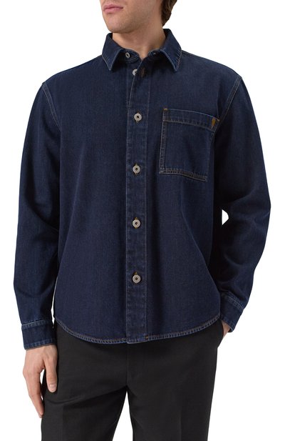 Джинсовая рубашка BURBERRY, арт. 8099416, фото 3