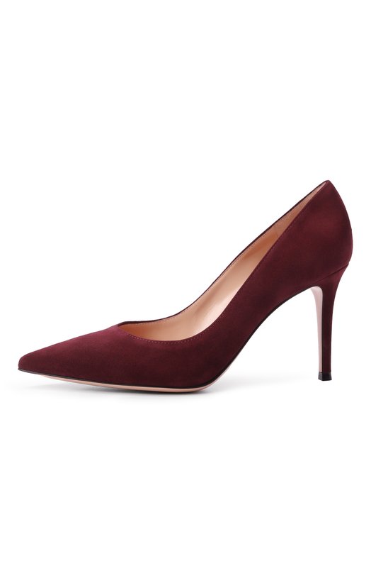 Замшевые туфли Gianvito 85 Gianvito Rossi G24580.85RIC.CAMR0YA Бордовый  G24580.85RIC.CAMR0YA Фото 4