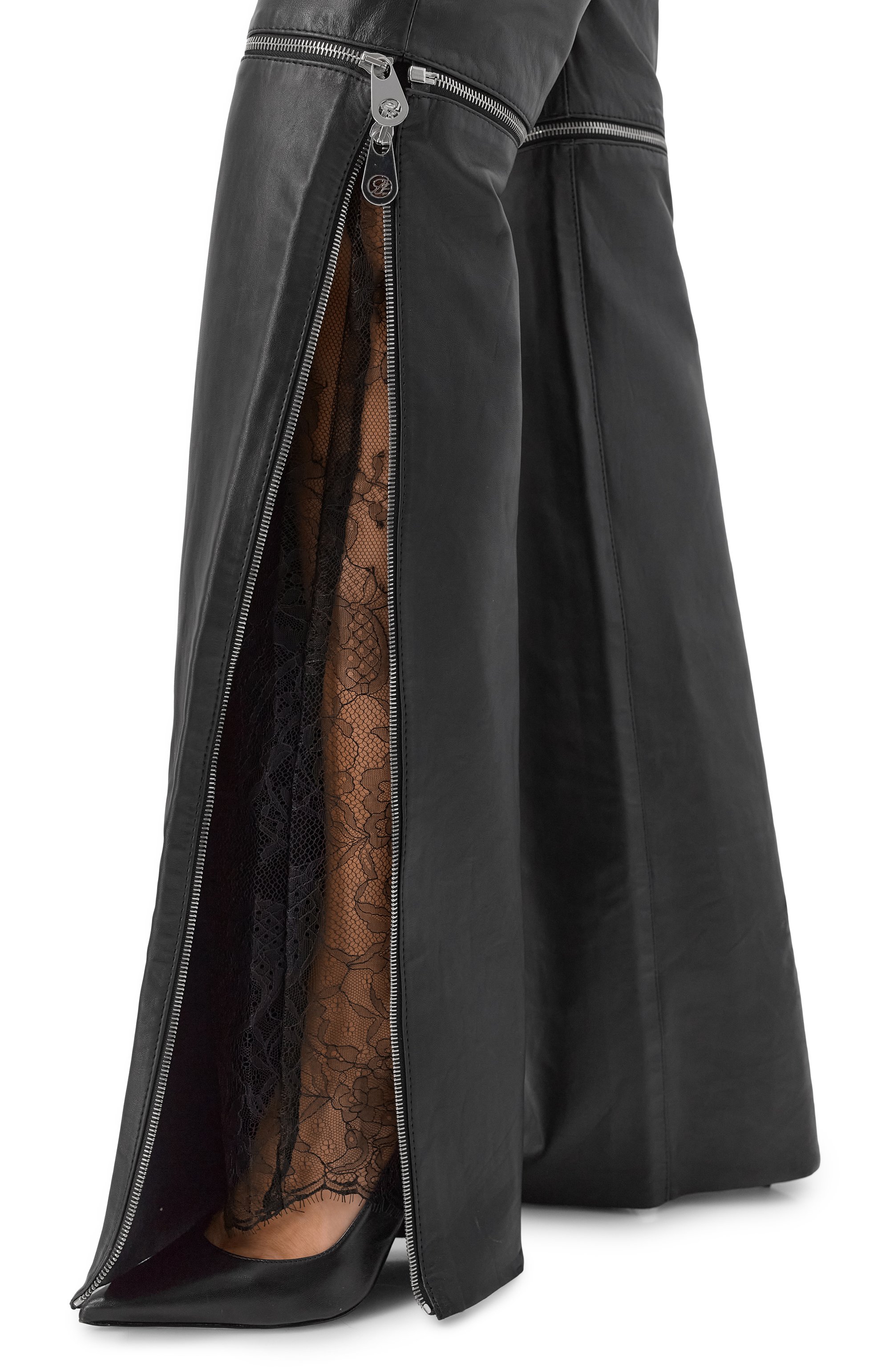 Кожаные брюки BLUMARINE, арт. 2L090A, фото 5