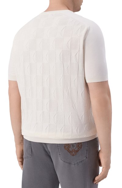 Хлопковый джемпер STEFANO RICCI белого цвета по цене 103000 руб., арт. K818111G10/F26277, фото 4 Хлопковый джемпер STEFANO RICCI, арт. K818111G10/F26277, фото 4