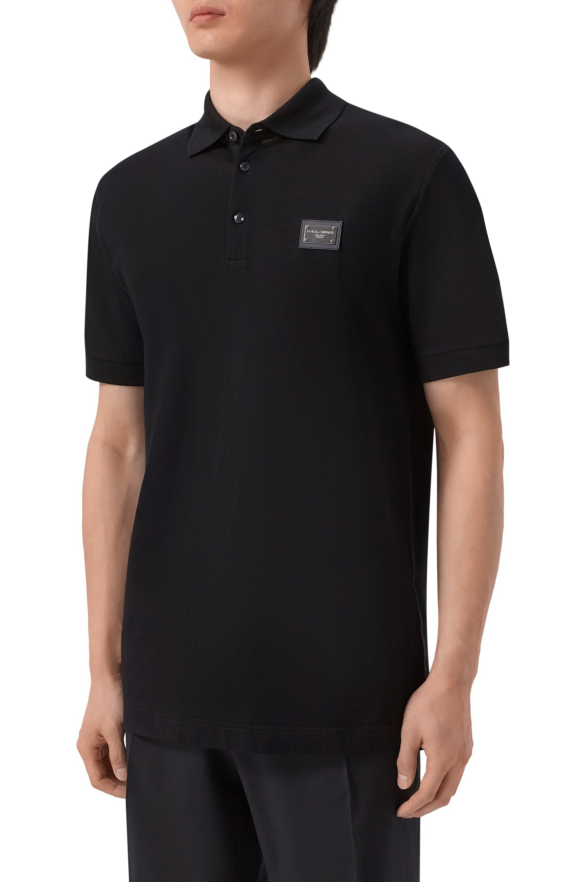 Хлопковое поло DOLCE & GABBANA, арт. G8PL4T/G7P1D, фото 3