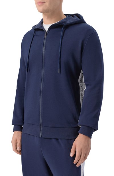 Хлопковый спортивный костюм DIRK BIKKEMBERGS темно-синего цвета по цене 36650 руб., арт. BMF1742, фото 2 Хлопковый спортивный костюм DIRK BIKKEMBERGS, арт. BMF1742, фото 2