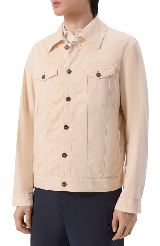 Куртка-рубашка из хлопка и шелка MVST M26.CSM.J402/TFANT Бежевый  M26.CSM.J402/TFANT Фото 3