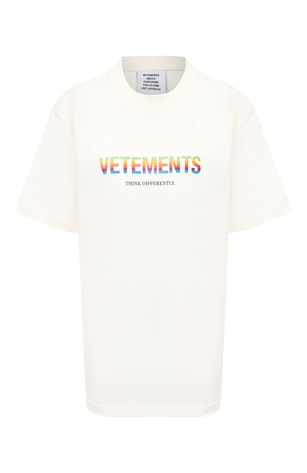 Хлопковая футболка VETEMENTS, арт. UE51TR620W 1611/W, фото 1