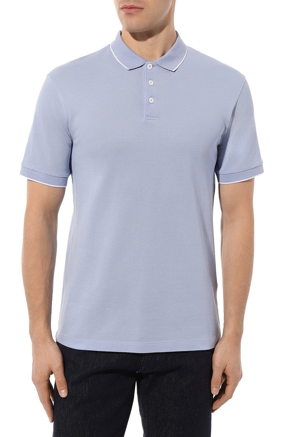 Хлопковое поло GIORGIO ARMANI, арт. 3KSF75/SJMZZ, фото 3