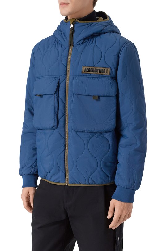 Утепленная куртка Aeronautica Militare AB3013UCT04211 Синий  AB3013UCT04211 Фото 3