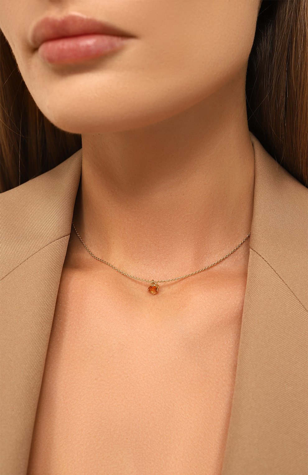 Подвеска cartoon baby с цитрином MOONKA, арт. cr-bb-nl-cit, фото 2