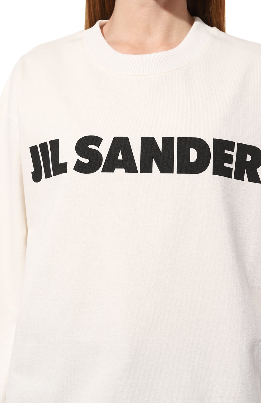 Хлопковый лонгслив JIL SANDER, арт. J02GC0107/J45047, фото 5