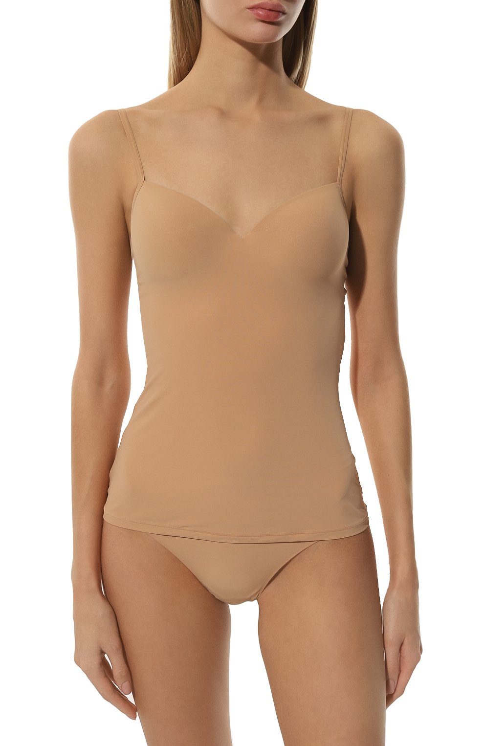 Топ HANRO бежевого цвета по цене 16680 руб., арт. 071462., фото 2 Топ HANRO, арт. 071462., фото 2