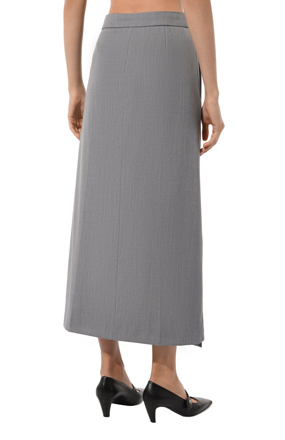 Юбка ERIKA CAVALLINI серого цвета по цене 42150 руб., арт. P4WH03, фото 4 Юбка ERIKA CAVALLINI, арт. P4WH03, фото 4