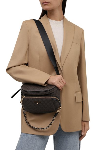 Сумка slater medium MICHAEL MICHAEL KORS темно-коричневого цвета по цене 31150 руб., арт. 30T0G04M6B, фото 2 Сумка slater medium MICHAEL MICHAEL KORS, арт. 30T0G04M6B, фото 2