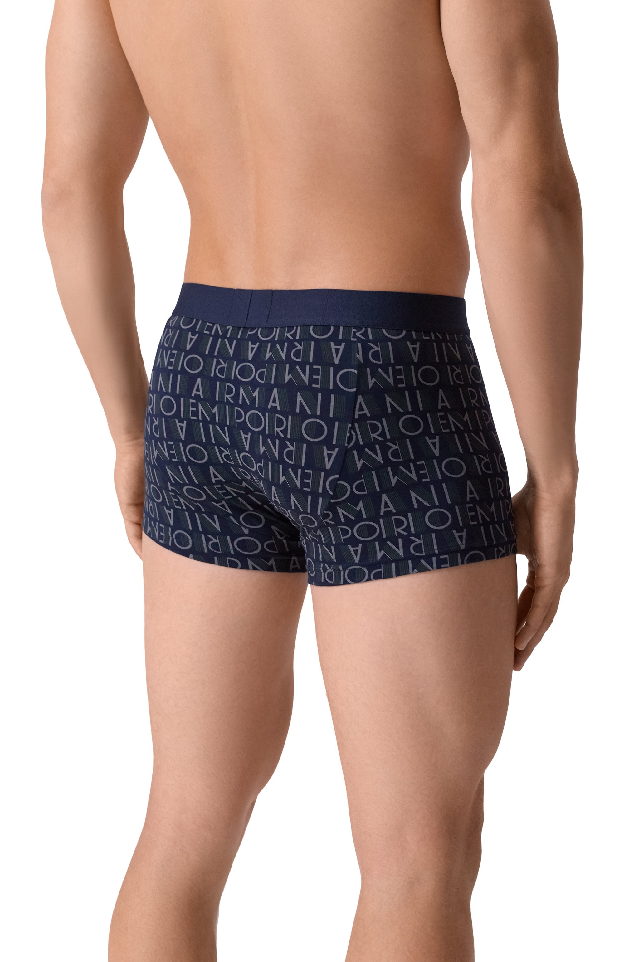 Хлопковые боксеры EMPORIO ARMANI темно-синего цвета по цене 3995 руб., арт. EM002170/AF14995, фото 3 Хлопковые боксеры EMPORIO ARMANI, арт. EM002170/AF14995, фото 3